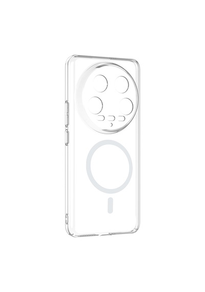 Xiaomi Mi 14 Ultra Kılıf Darbe Emici İnce Kamera Korumalı M-safe Şarj Özellikli Pürüzsüz Şeffaf Sertpc Kapak Şeffaf