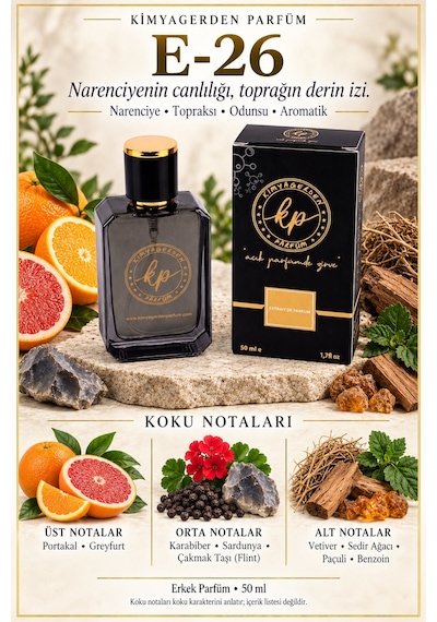 KP E-26 Erkek Parfüm EDP 50 ML