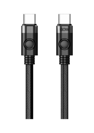 60w 3a Pd Type-c To Type-c Hızlı Şarj Ve Data Kablosu Siyah 1 Metre Standart
