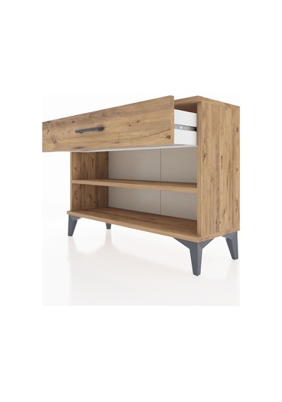 Arges Şifonyer Tek Raflı Tek Çekmeceli 88x30x64 Çam-çam Atlas Çam