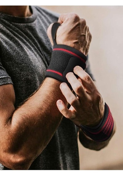 Ağırlık Bilekliği Bilek Koruyucu Wrist Wraps Ve Spor Dizlik Seti Genel