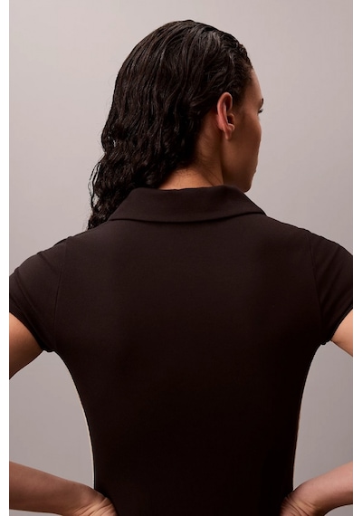 Calvin Klein Teknik Örme Polo Mini Kadın Siyah Elbise Yw0yw01763-01w Siyah Calvin Klein Teknik Örme Polo Mini Kadın Siyah Elbise Yw0yw01763-01w Siyah