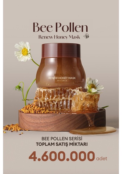Missha Bee Pollen Renew Honey Kuru Ve Cansız Ciltlere Arı Poleni İçerikli Nemlendirici Peeling Maske 100 ML