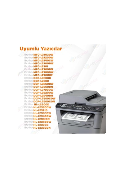 Uyumlu Brother Mfc-l2700dw Muadil Toneri 2'li Paket / Tn-2355 / Tmx-l2700dw