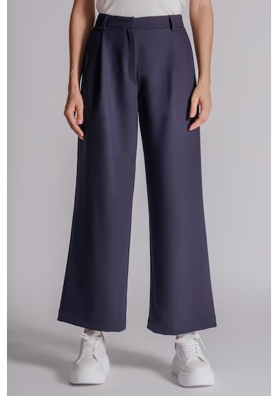 Braccas Kadın Yandan Cepli Fermuar Ve Agraf Kapamalı Relaxed Fit Pantolon Lacivert Lacivert Braccas Kadın Yandan Cepli Fermuar Ve Agraf Kapamalı Relaxed Fit Pantolon Lacivert Lacivert