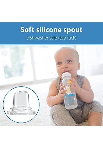 8 Oz/250 Ml Pp Dar Ağız + Sippy Biberon Bardak, Tavşan, Tekli Paket Açık Kahverengi