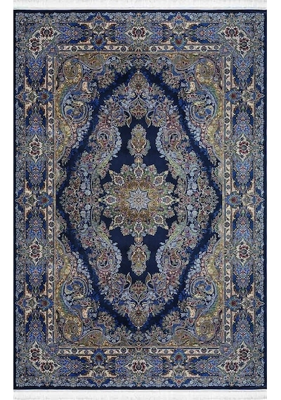 Artemis Halı Silk - 05156a - İpek Halı Laciverti 160x230 Lacivert