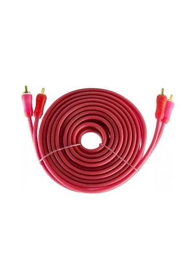 Tunex Zk-706R 2 Rca 2 Rca 3 Metre Şeffaf Kırmızı Kablo