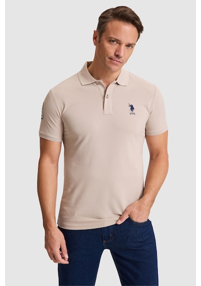 U.s. Polo Assn. Erkek Taş Tişört Basic 50326920-vr049 Taş Rengi