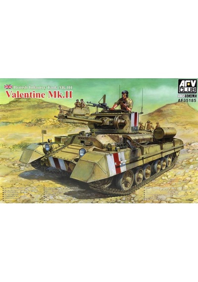 Afv Club Af35185 1/35 Ölçek, British Infantry Tank Mk.ııı Valentine Mk.ıı Tank, Plastik Model Kiti-50080 Afv Club Af35185 1/35 Ölçek, British Infantry Tank Mk.ııı Valentine Mk.ıı Tank, Plastik Model Kiti-50080