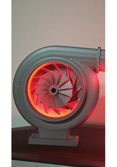 Morfem3d Turbo Glow Tasarımlı Masaüstü Kırmızı Led Aydınlatma 12 Volt Dekoratif Işıklı Lamba