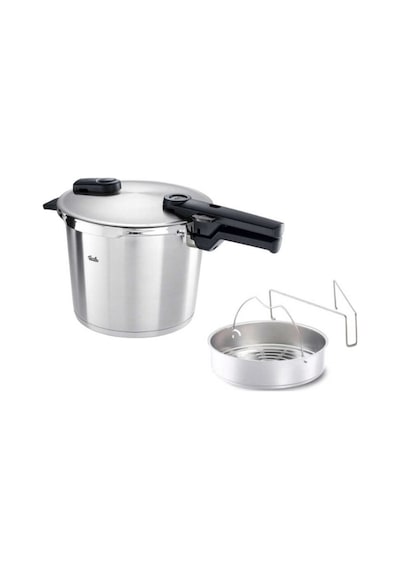 Fissler Vitaquick Premium 6lt Düdüklü Tencere Haşlama Aparatlı Gümüş