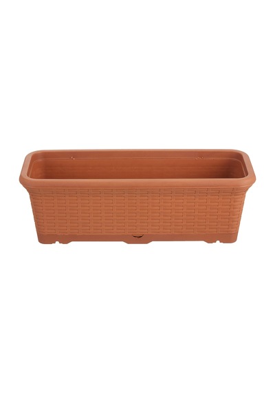 Tr Hb02 Hasır Balkon Saksı Tabaklı 54cm, 12 Litre Kiremit Diğer