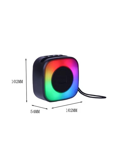 Taşınabilir 2inch Mini Şarjlı Speaker Rgb 5w Bluetooth Hoparlör