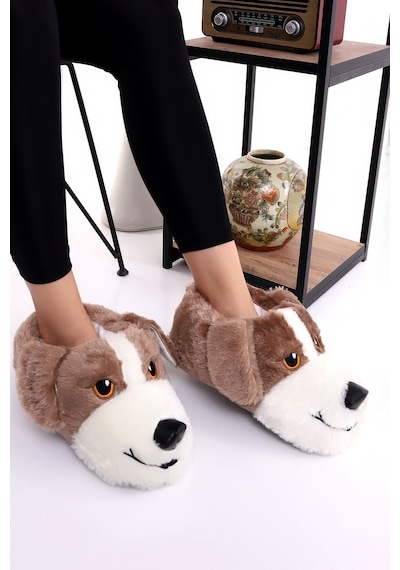 Wordex Hayvanlı H10 Köpekli Kışlık Kadın Erkek Çocuk Panduf Ev Içi Sessiz Taban Panduf Kahverengi Wordex Hayvanlı H10 Köpekli Kışlık Kadın Erkek Çocuk Panduf Ev Içi Sessiz Taban Panduf Kahverengi