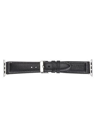 Apple Watch Uyumlu Deri Kordon 42-44-45mm Nm1-as1 Siyah Diğer