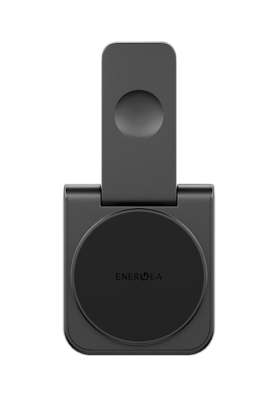 Magduo 2in1 Katlanabilir 15w Telefon Ve 2.5w Saat Masaüstü Hızlı Şarj Standı - Koyu Gri