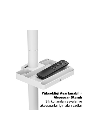 Npo Std3822twe 17"- 43" Vesa Tekerlekli Dikey/yatay Dönebilen Mobil Monitör/tv Standı