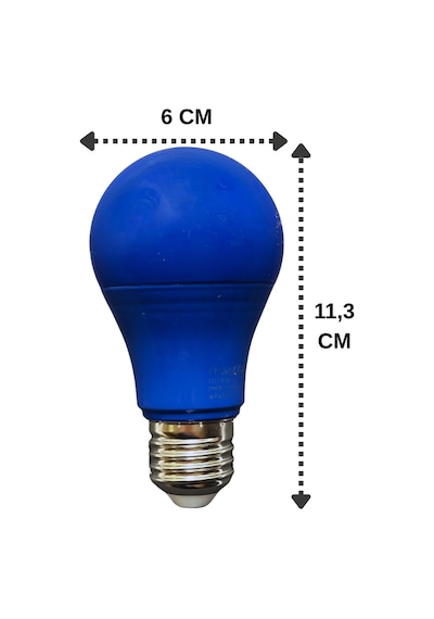 10 Adet Osaka 10w Mavi Işık E27 Duylu Kalın Duy Led Ampul