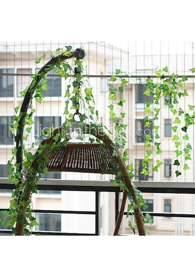 Yapay Sarmaşık Sarı Çizgili Yapay Çiçek Dekoru 230Cm X 3Adet