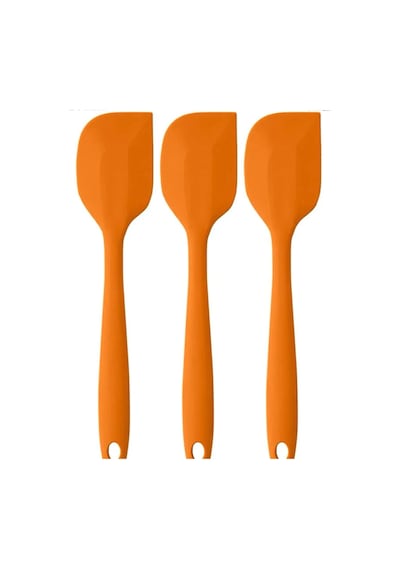 Pink Rose Yanmaz Yapışmaz Silikon Yassı Spatula ,Hamur Sıyırıcı 3