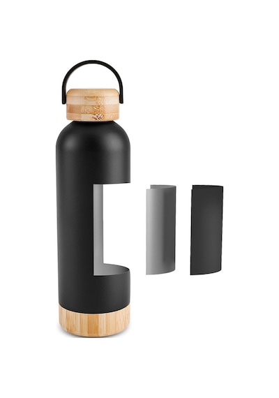 Karaca Woody Çelik Sızdırmaz Termos 500 ml Siyah