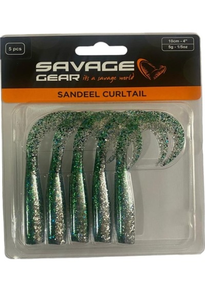 Savage Gear Lb Sandeel Curltail 10cm 5gr 5adet Silikon Yem Baby Mack