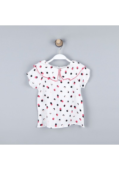 Xo Kids P-003973 Ck 8158 Kız Bebek Dokuma Bluz 6-36 Ay Çok Renkli