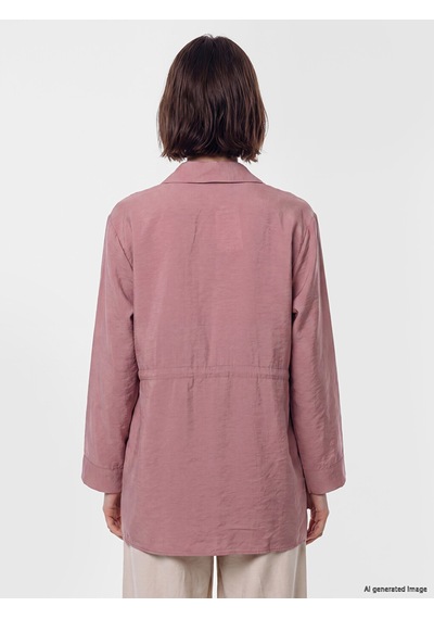 Lcw Modest Bordo Modal Karışımlı Kadın Gömlek Tunik