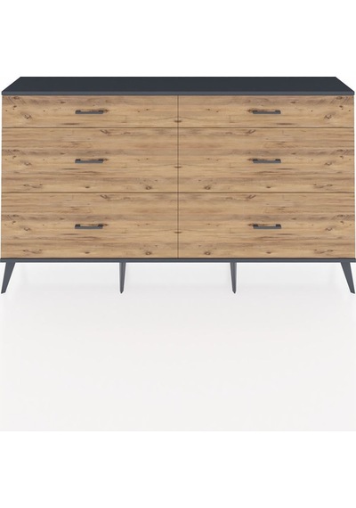 Arges Konsol 6 Çekmeceli 176x30x99 Antrasit-antrasit/çam Antrasıt/atlas Çam - Antrasıt Arges Konsol 6 Çekmeceli 176x30x99 Antrasit-antrasit/çam Antrasıt/atlas Çam - Antrasıt