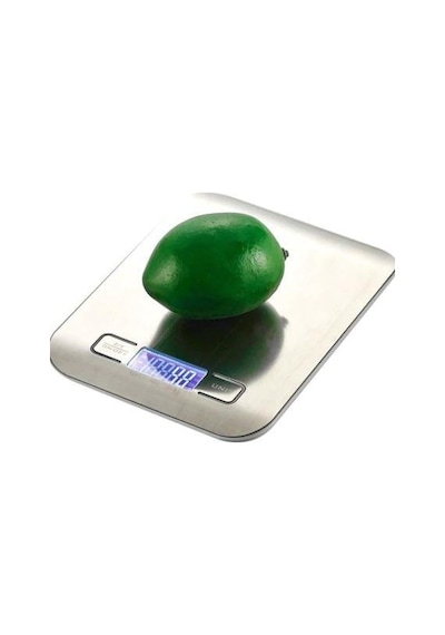 Mastek Platin Mutfak Terazisi Dijital Tartısı Hassas Lcd Ekranlı