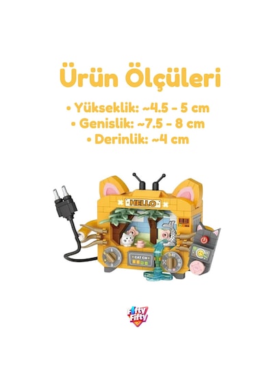Loz Micro Block Serisi Televizyon Modeli Figürü 360 Parça Dekoratif Oyuncak Yapım Seti Yapı Blok 8822