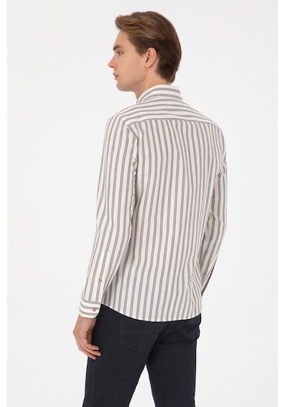U.s. Polo Assn. Erkek Lacivert Gömlek Desenli 50308449-vr033 Lacıvert