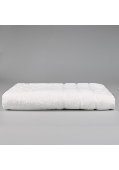 Beyaz Lüx 70x140 Cm %100 Pamuk Banyo Havlusu Beyaz