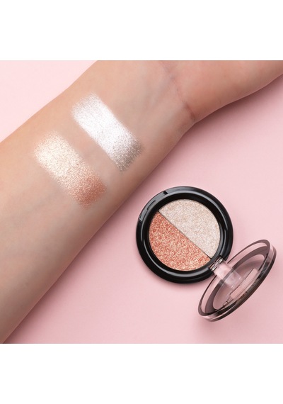 Aden Eyeshadow Shine Duos - Işıltılı Göz Farı İkilisi Beige Bej 0