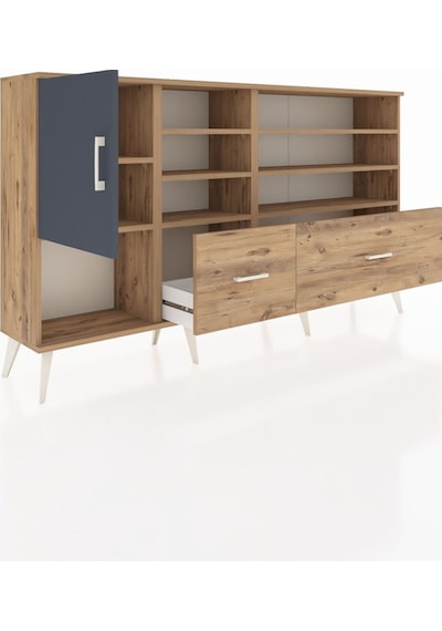 Arges Konsol 8 Raflı 2 Çekmeceli Tek Kapaklı 176x30x99 Çam-antrasit/çam Antrasıt/atlas Çam - Atlas Çam Arges Konsol 8 Raflı 2 Çekmeceli Tek Kapaklı 176x30x99 Çam-antrasit/çam Antrasıt/atlas Çam - Atlas Çam