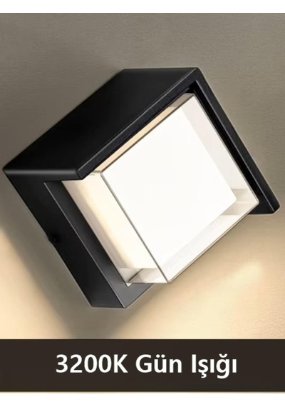 Ucuz Geldi Modern Led Duvar Aplik, 15w, 1500 Lümen, 3200k, Gün Işığı, Ip44, Siyah, Modern Tasarım Led Aplik İç Diğer