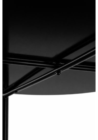 Waldern Home Metal Çok Amaçlı Katlanabilir Tepsili Sehpa Siyah