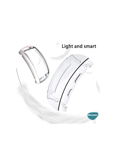 Microsonic Samsung Uyumlu Gear Fit 2 Pro Kılıf 360 Şeffaf