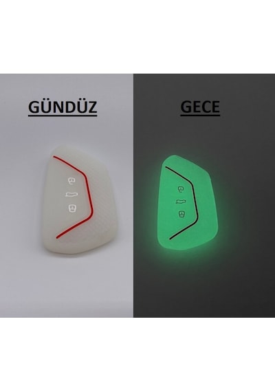 Yeni Skoda Uyumlu Octavia Silikon Anahtar Kılıf, Koruma Kabı (533072409)