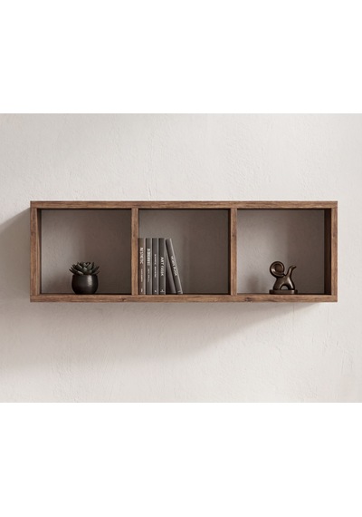 Vira Box Duvar Rafı 90 Cm Dekoratif Kitaplık Ve Duvar Rafı Ahşap