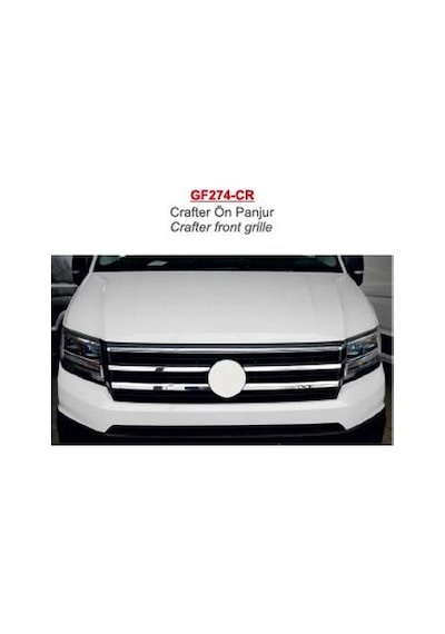 Volkswagen Crafter 2018 Üzeri Ön Panjur 4 Parça P.Çelik