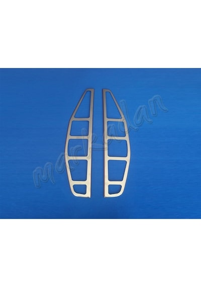 Fiat Doblo Krom Stop Çerçevesi 2000-2006 2 Parça Paslanmaz Çelik