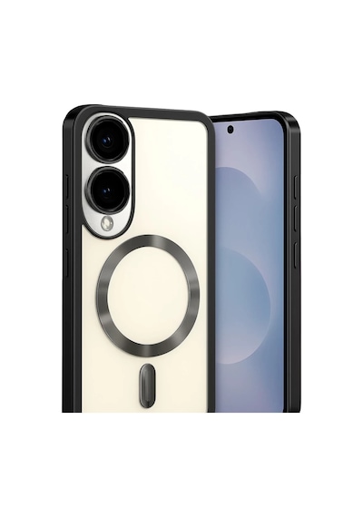 Samsung Galaxy S25 Uyumlu Edge Kross Magneticsafe Kapak - Siyah