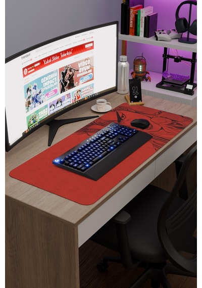 Slam Dunk Anime V3 - 90x40 Xxl Gaming Kauçuk Kaymaz Taban Mouse Pad Fare Altlığı