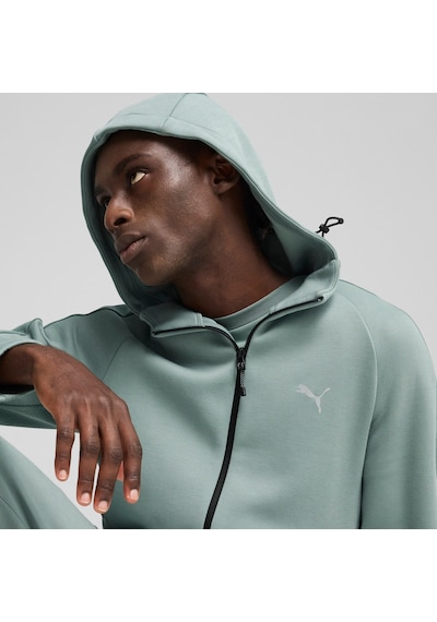 Puma Evostrıpe Erkek Tam Fermuarlı Kapüşonlu Ceket 684613 30 Yeşil