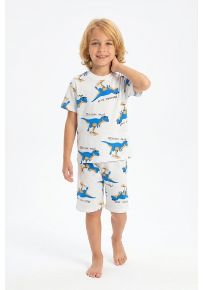 Isobel Kids İsob Dinozor Desenli %100 Pamuk Erkek Çocuk Şortlu Pijama Takımı 3-8 Yaş 9110137 Renkli Isobel Kids İsob Dinozor Desenli %100 Pamuk Erkek Çocuk Şortlu Pijama Takımı 3-8 Yaş 9110137 Renkli