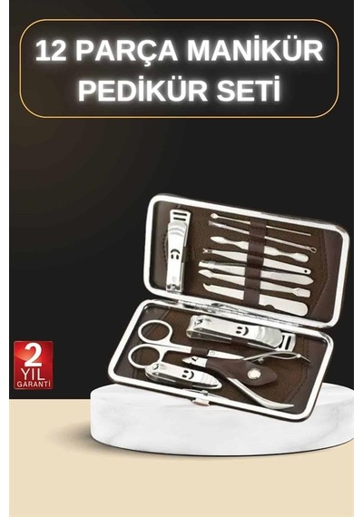 12 - 329 - Parça Manikür Pedikür Seti Özel Deri Çanta El Ayak Bakımı Akne Ve - Csmo-tex - Sivilce Temizleme