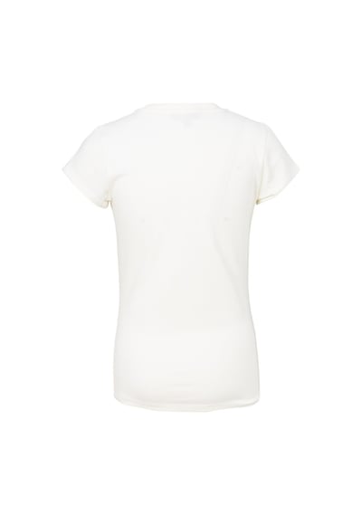 Brz Kids Palmiye Baskılı Kız Çocuk T-shirt-ekru Ekru