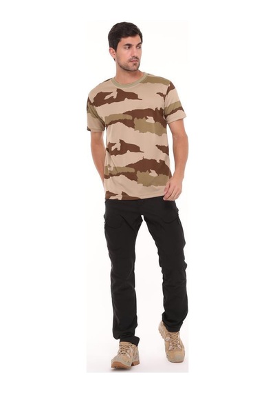 Sword Bisiklet Yaka Kısa Kollu Kamuflaj Erkek T-shirt Single Ç.kamuflaj